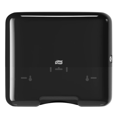 Диспенсер для полотенец Tork H3 Singlefold сложения ZZ и C Elevation mini черный
