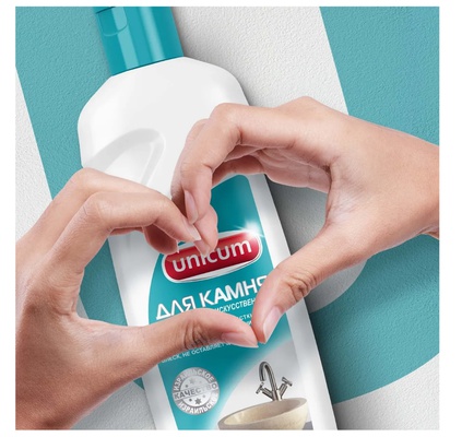 Крем для чистки керамогранита и керамических поверхностей Unicum, 380 мл