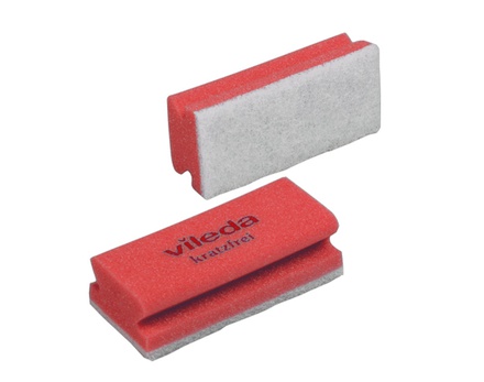 Губка Виледа 7*15 см мягкая красная белый абразив (10шт/уп) 101883, шт