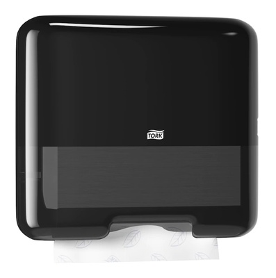 Диспенсер для полотенец Tork H3 Singlefold сложения ZZ и C Elevation mini черный