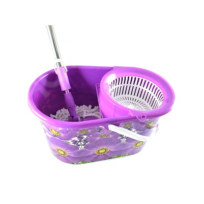 Ведро с отжимом Violet "Фиолетовый мак", 18 л