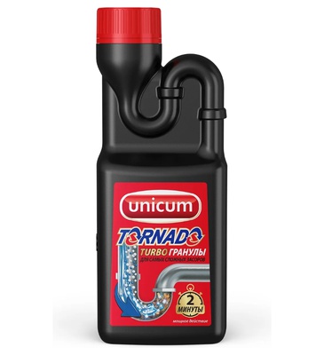 Средство гранулированное Торнадо для удаления засоров Unicum, 600г