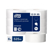 Туалетная бумага Tork в больших рулонах, Universal, T1, 525 м, 1 сл, белая