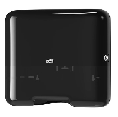 Диспенсер для полотенец Tork H3 Singlefold сложения ZZ и C Elevation mini черный