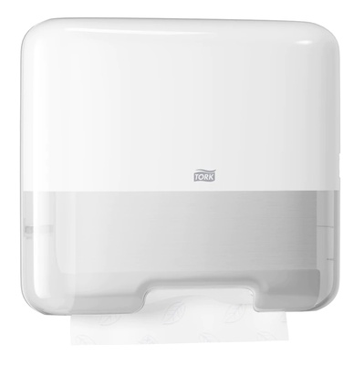 Диспенсер для полотенец Tork H3 Singlefold сложения ZZ и C Elevation mini белый